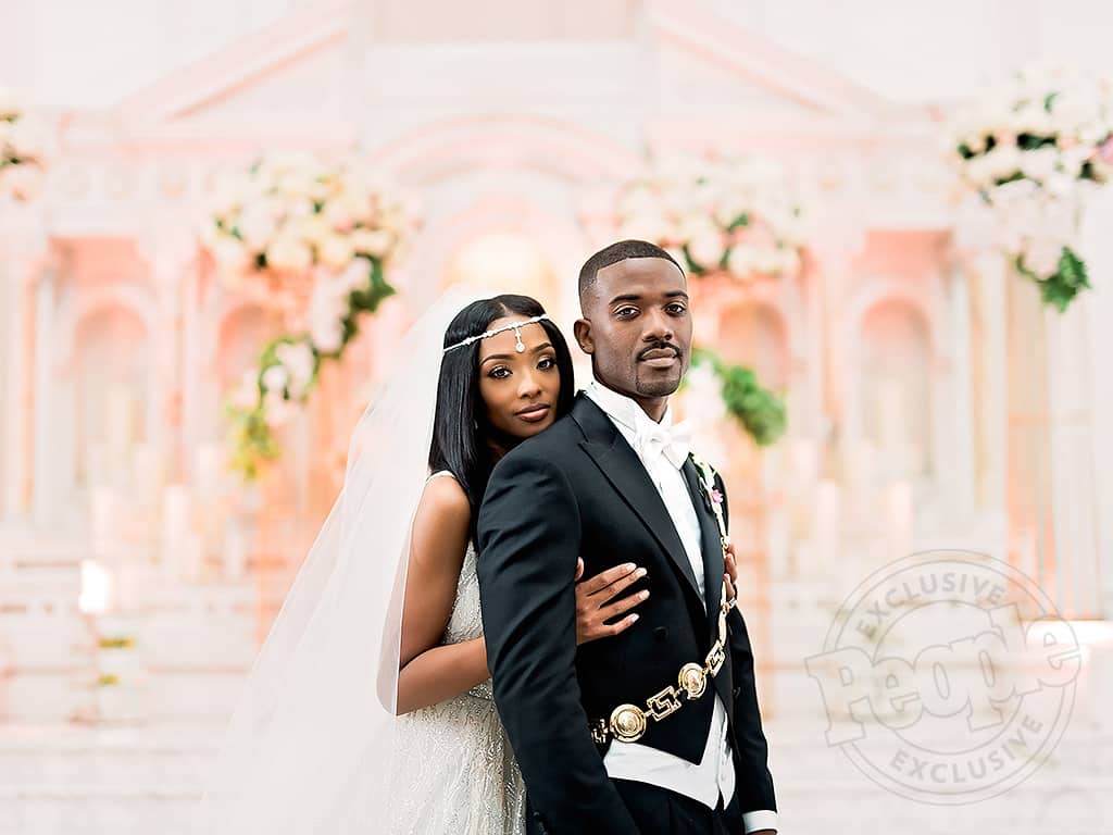 Black celebrity best sale wedding dresses