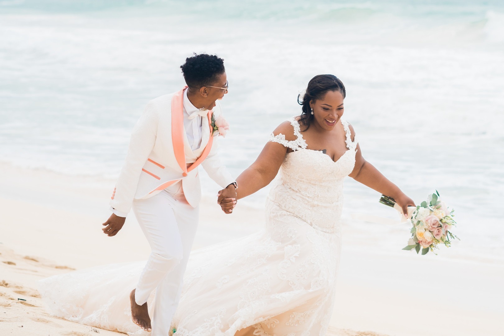 Romantic Hawaiian Elopement Oahu Hi Black Nuptials